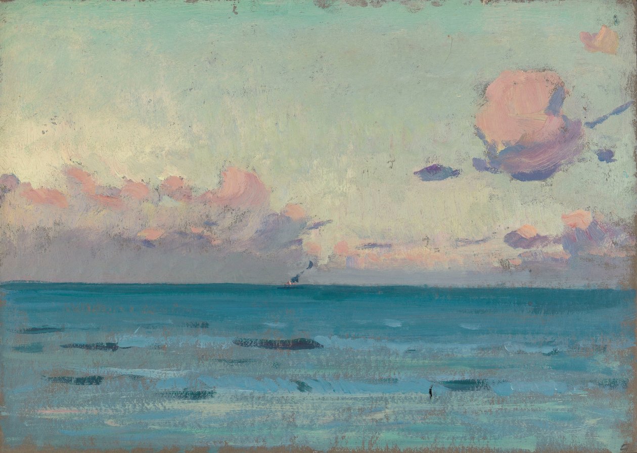 Merimaisema, 1800-luvun loppu - 1900-luvun puoliväli (öljy paperille) tekijältä John Everett