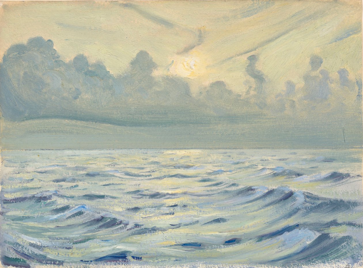 Merimaisema, 1800-luvun loppu - 1900-luvun puoliväli (öljy paperille) tekijältä John Everett