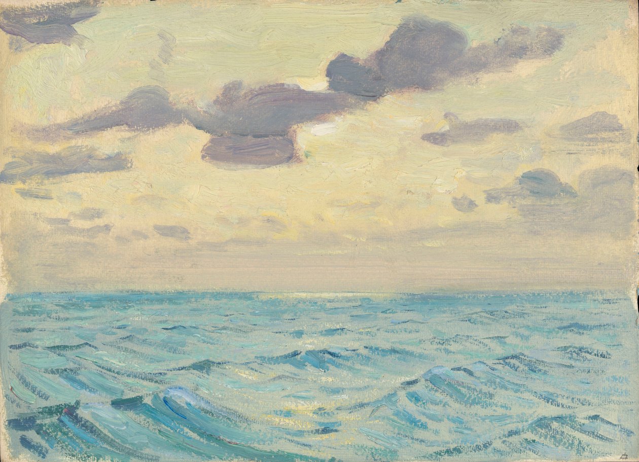 Merimaisema, 1800-luvun loppu - 1900-luvun puoliväli (öljy paperille) tekijältä John Everett