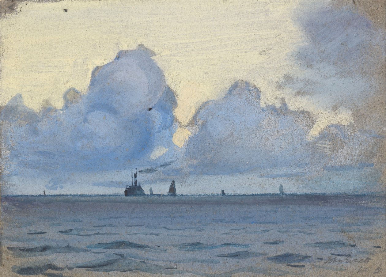 Merimaisema, 1800-luvun loppu - 1900-luvun puoliväli (akvarelli, guassi, grafiitti, paperi) tekijältä John Everett