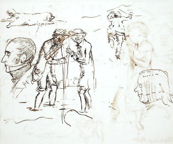 Opintolehti John Ruskinin (1819-1900) ja William Millaisin kanssa tekijältä John Everett Millais