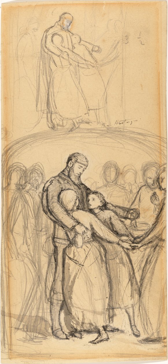 Tutkimus "Lunnaita" varten tekijältä John Everett Millais