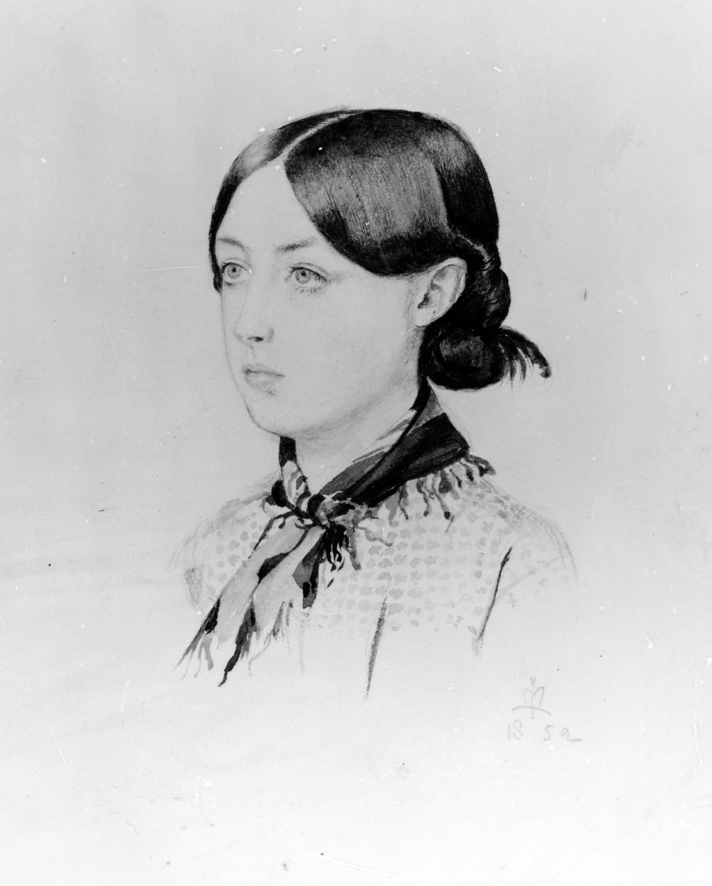 Ann Lynn, 1852 (wc paperilla) tekijältä John Everett Millais
