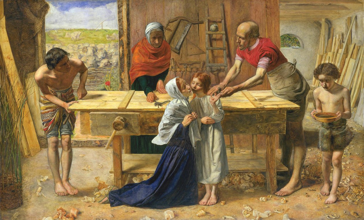 Kristus vanhempiensa talossa tai puusepänverstas (The Carpenter