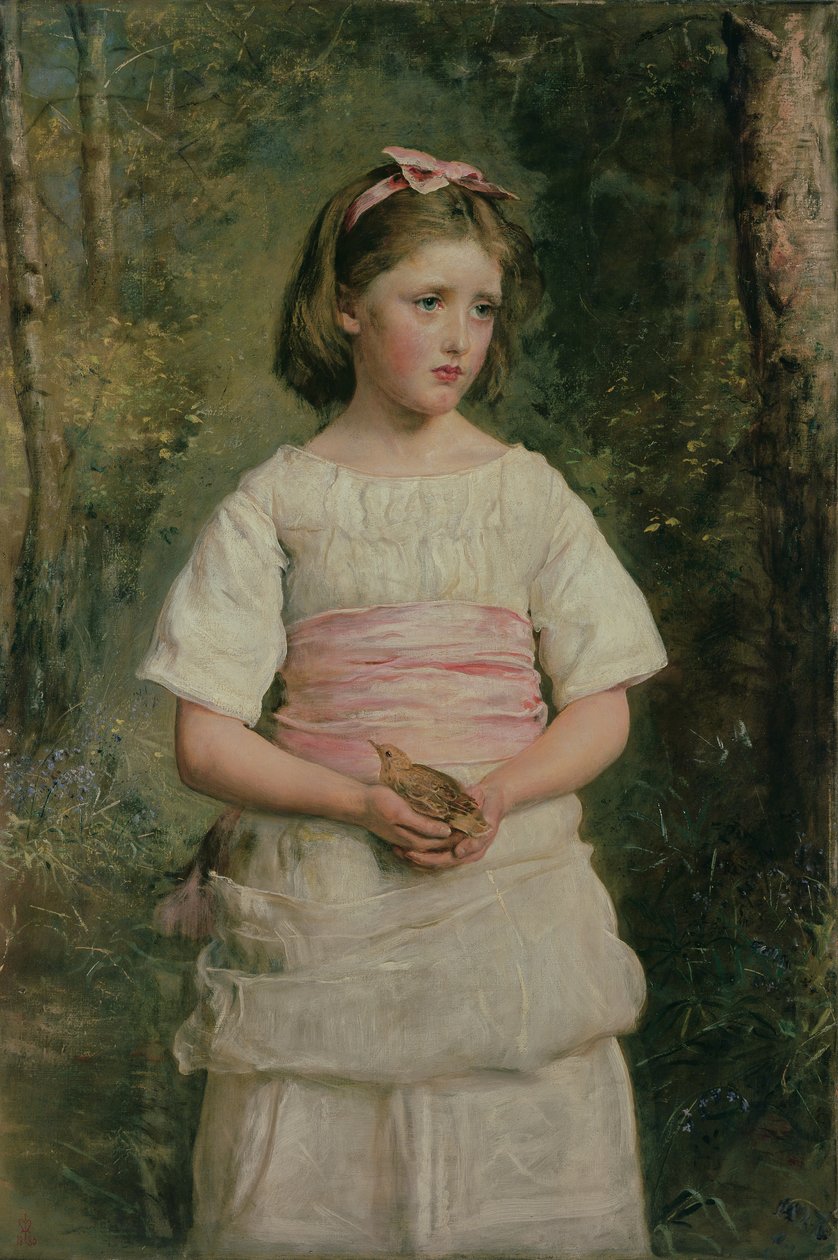 Pudonnut pesästä tekijältä John Everett Millais