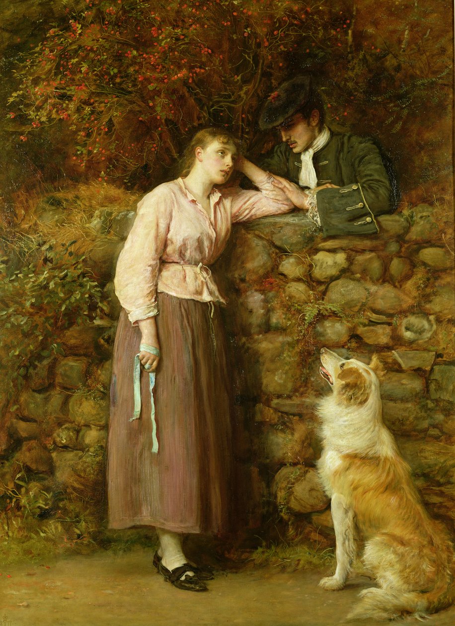 Effie Deans, Sir Walter Scottin elokuvasta "The Heart of Midlothian", 1877 tekijältä John Everett Millais