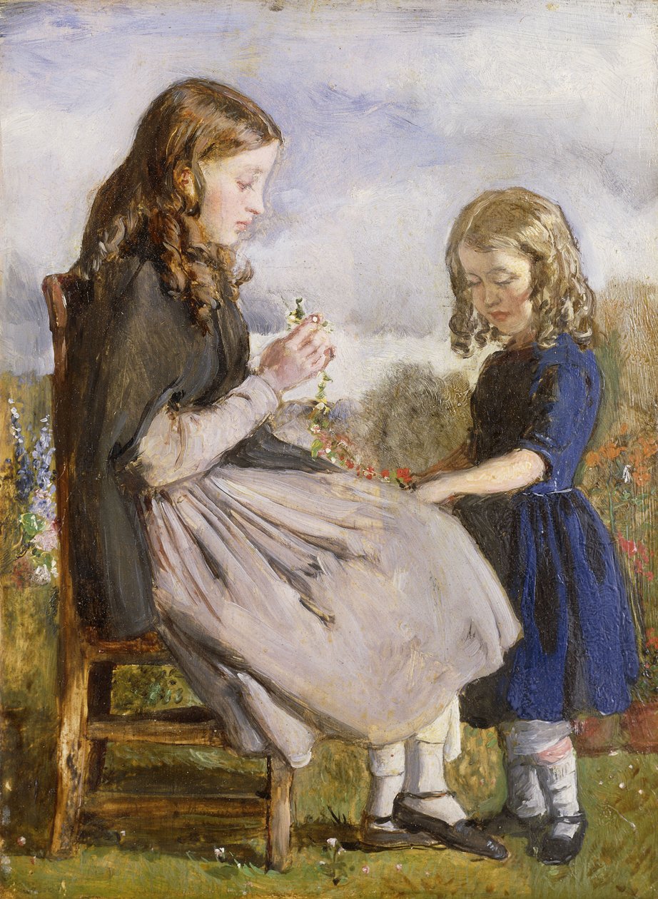 Garland Weavers, n. 1846 tekijältä John Everett Millais