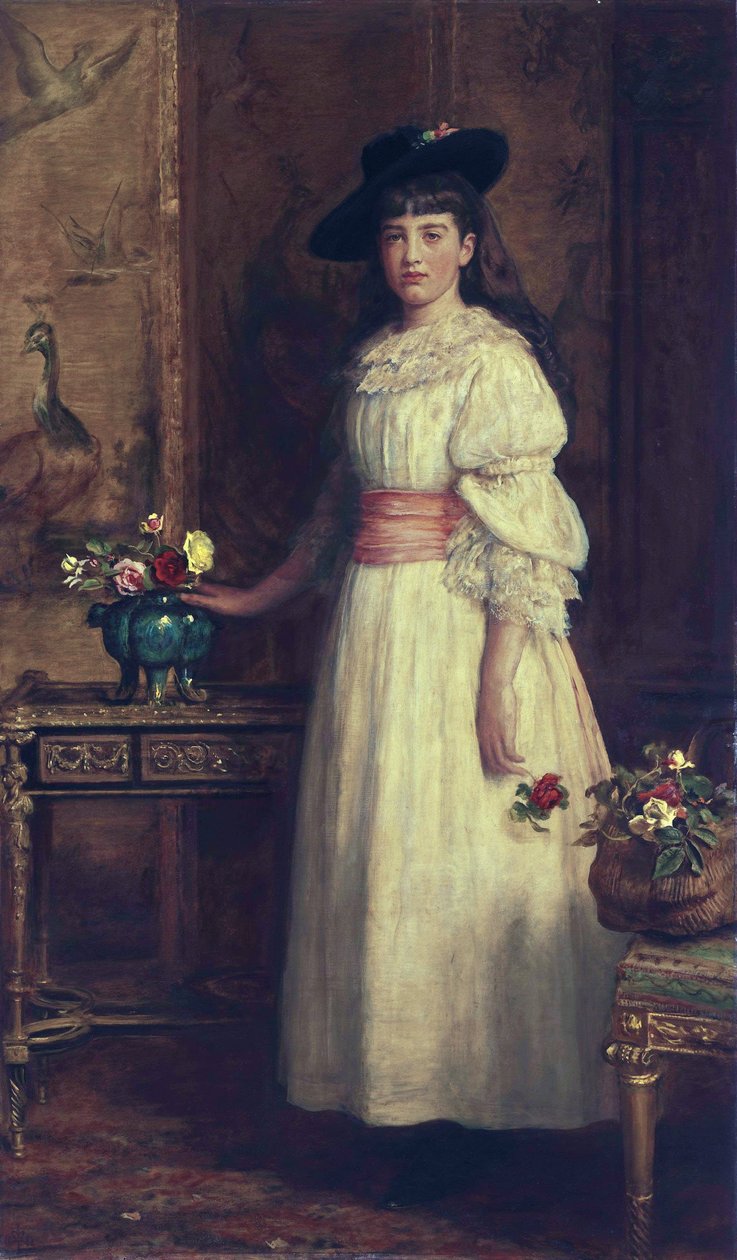 Gertrude Vanderbilt Whitney by John Everett Millais (1829-1896) tekijältä John Everett Millais