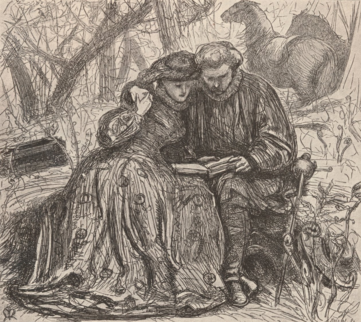Kuva sisar Annesin koeajasta, c1850-1890, 1923 tekijältä John Everett Millais