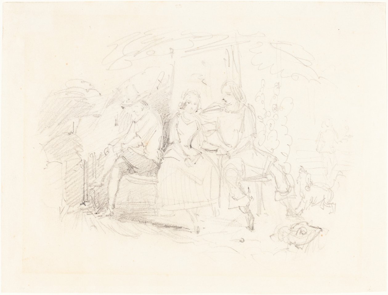 Rakastajat puun alla tekijältä John Everett Millais
