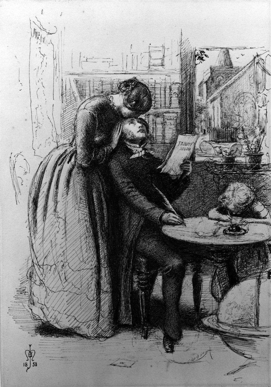 Naimisissa rakkaudesta, 1853 tekijältä John Everett Millais