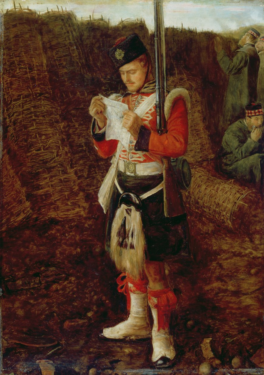 Uutisia kotoa, 1856-57 tekijältä John Everett Millais