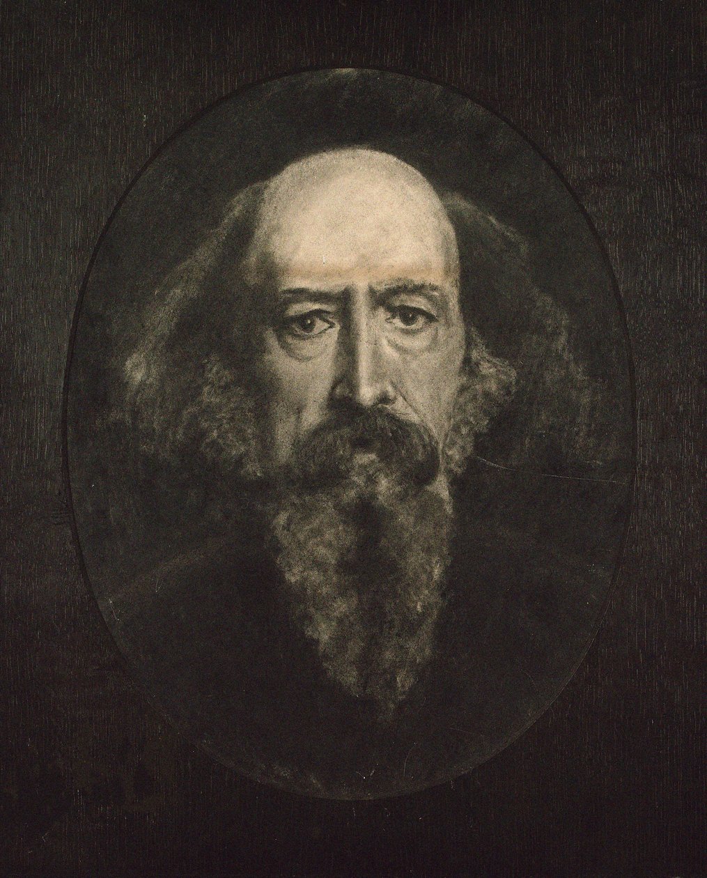 Alfred, Lord Tennysonin muotokuva 1809-1892. tekijältä John Everett Millais