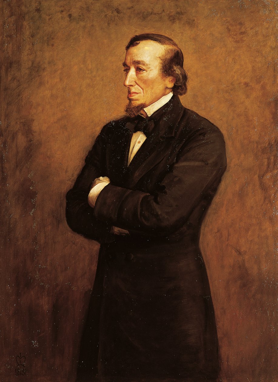 Muotokuva Benjamin Disraelista, minä Beaconsfieldin kreivistä (maalaus) tekijältä John Everett Millais