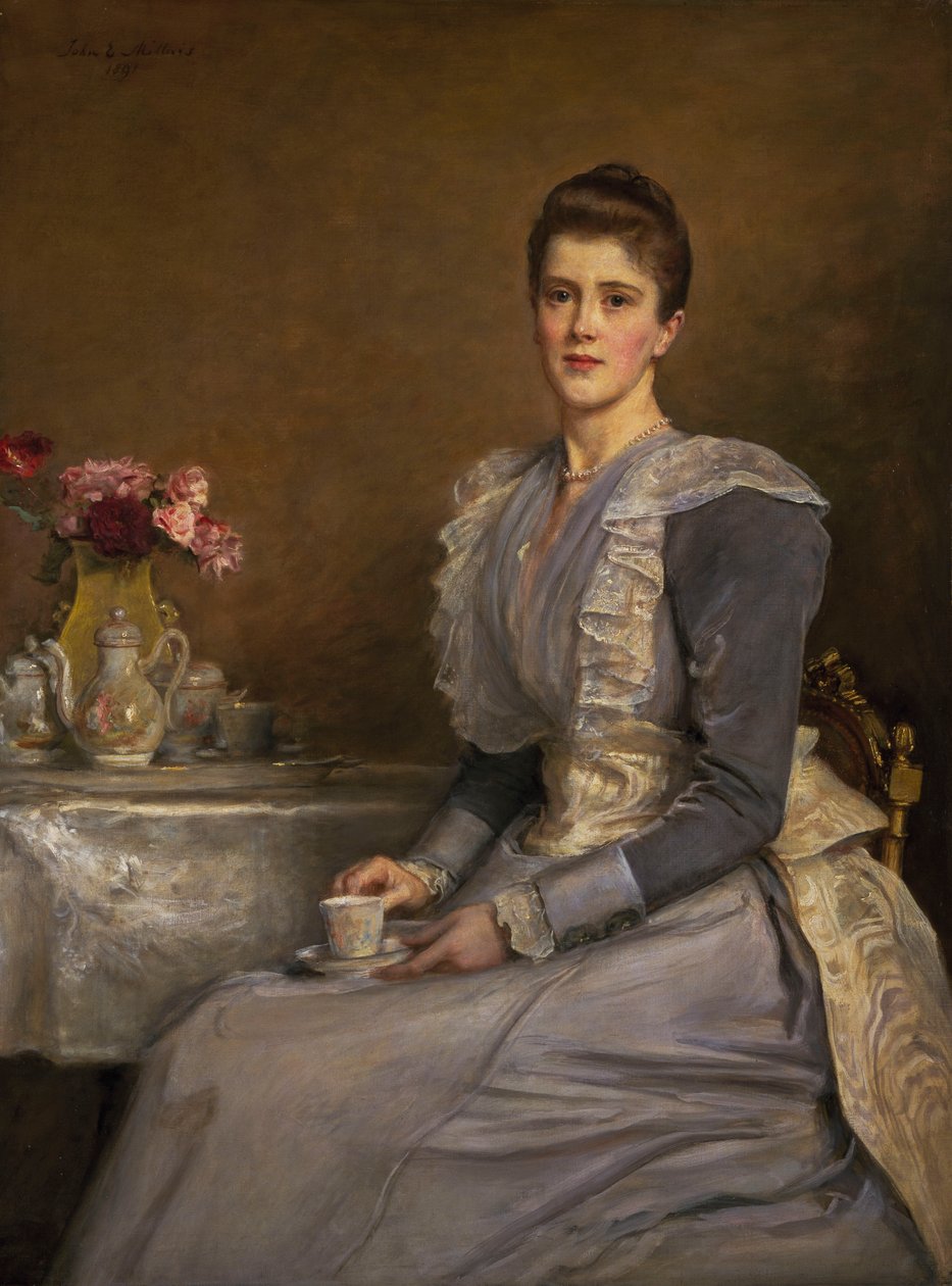 Rouva Joseph Chamberlainin muotokuva (1864-1957) tekijältä John Everett Millais