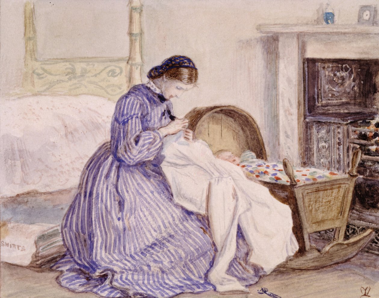 Stewart Harrisonin Jäävuori - Ompelija, 1860. tekijältä John Everett Millais