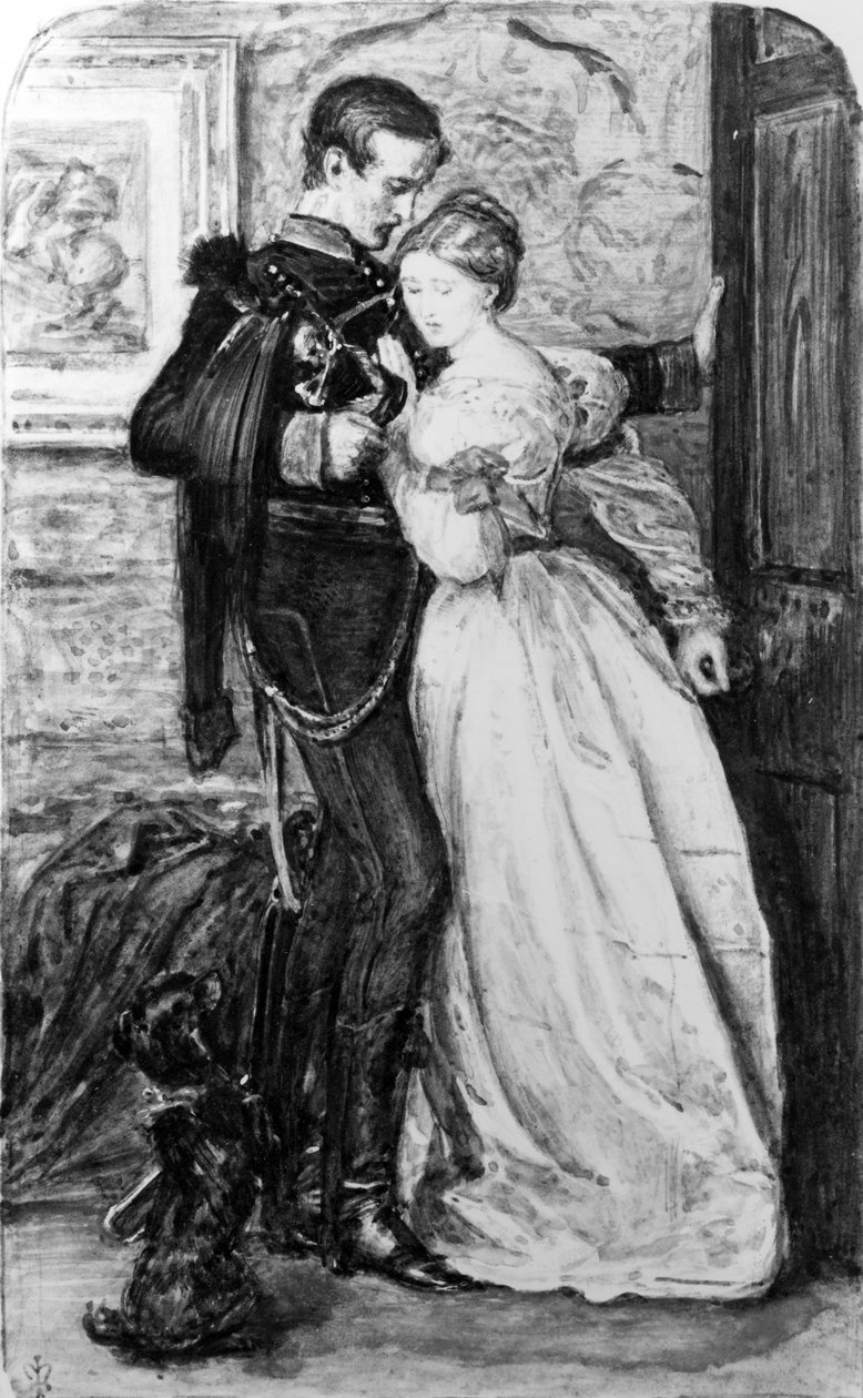 Black Brunswicker, n. 1865 (wc paperilla) tekijältä John Everett Millais