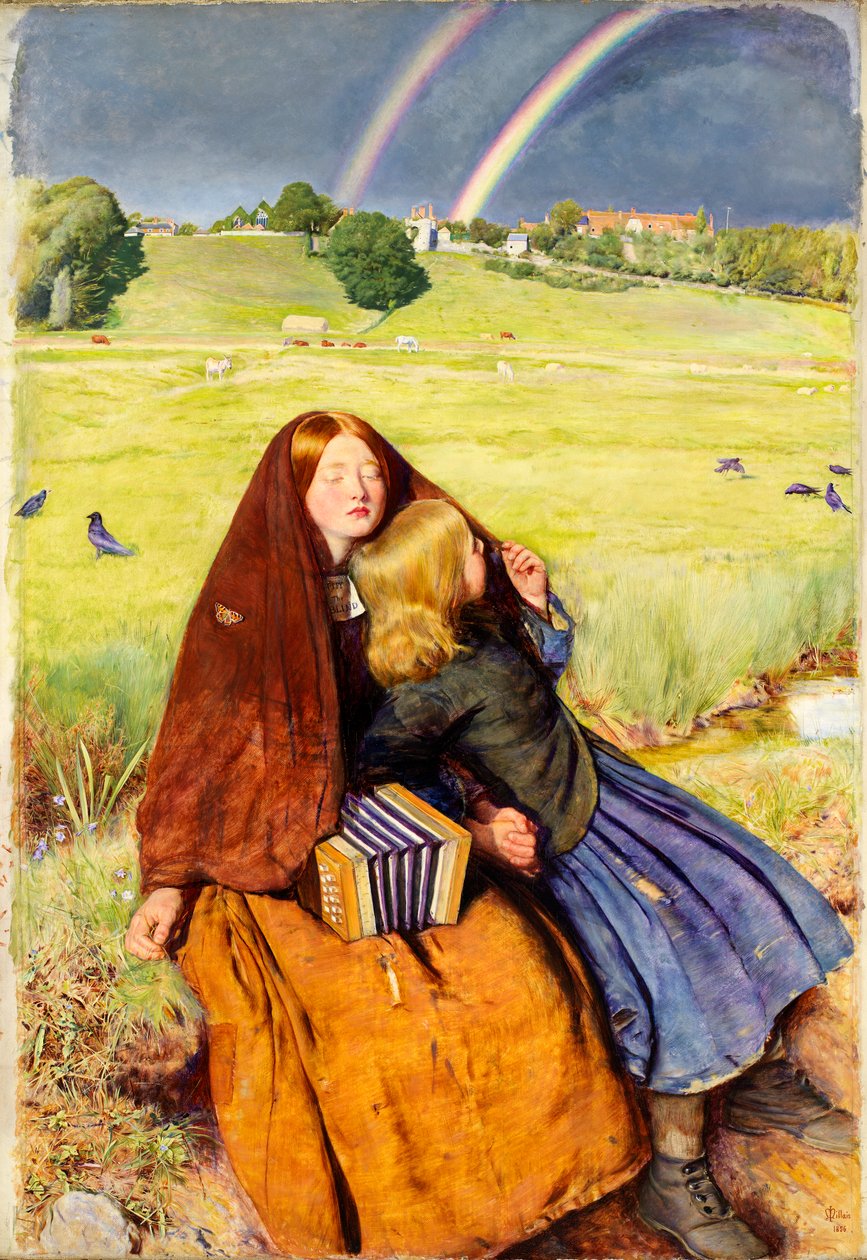 Sokea tyttö, 1854-56 tekijältä John Everett Millais