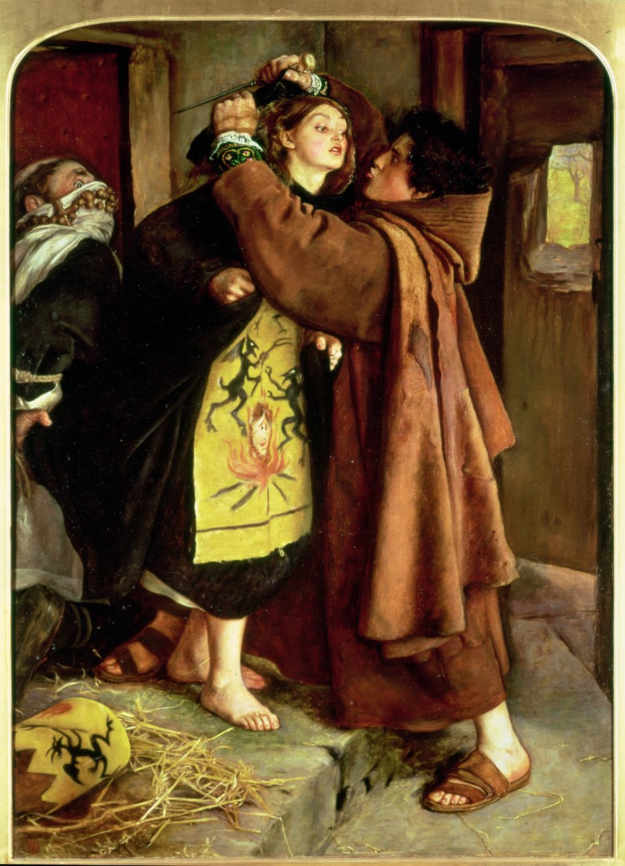 Harhaoppisen pako, 1559, 1857 tekijältä John Everett Millais