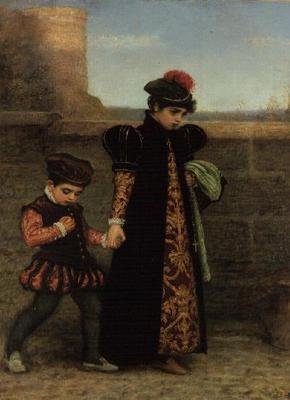 The Girlhood of St. Teresa (öljy kankaalle) tekijältä John Everett Millais