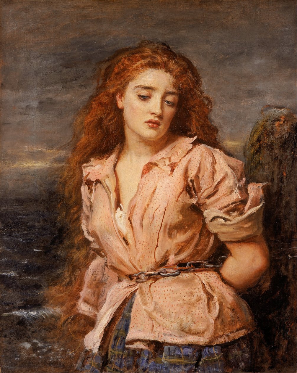 Solwayn marttyyri"
" tekijältä John Everett Millais
