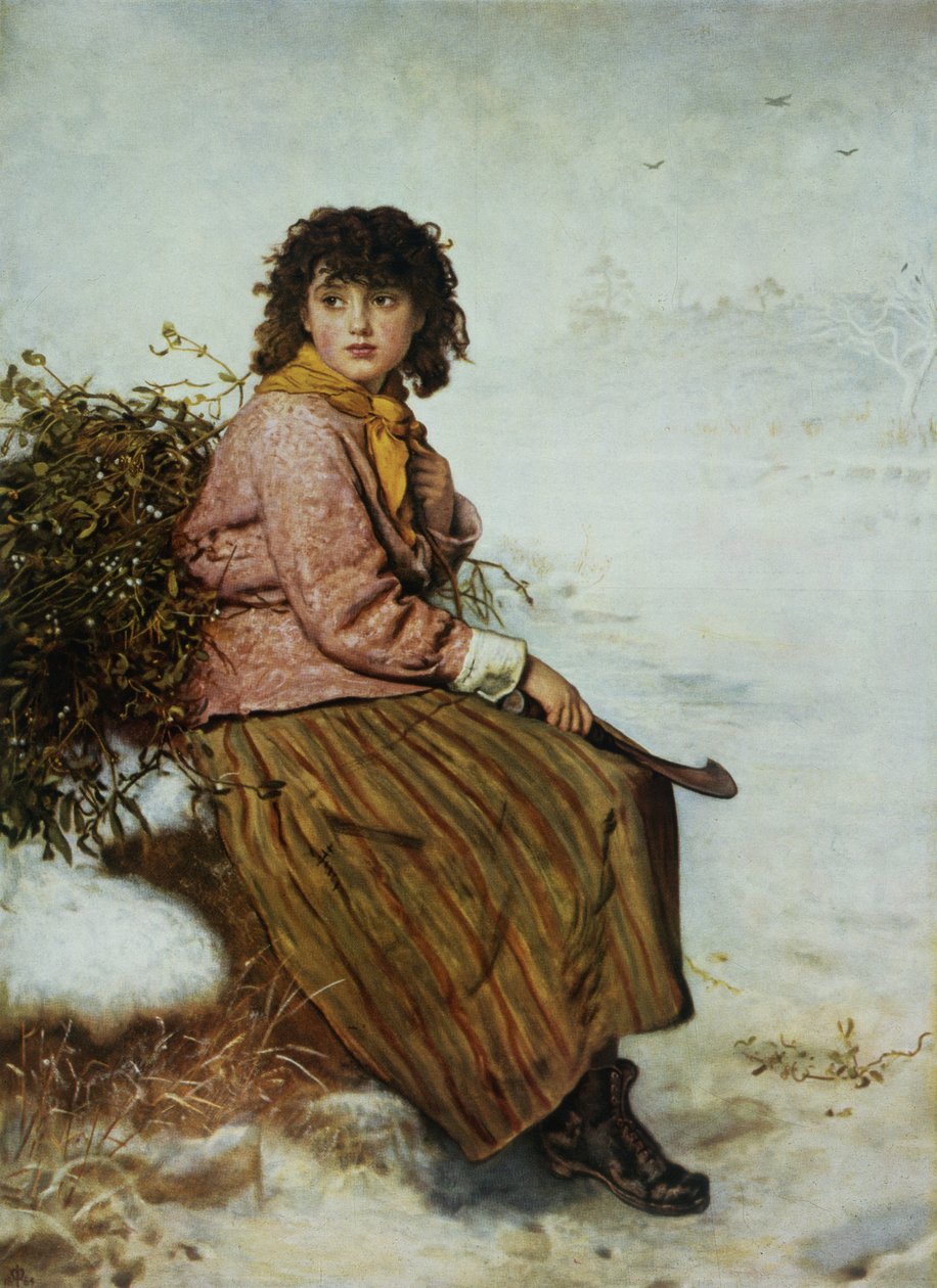 Mistelin keräilijä, 1894 tekijältä John Everett Millais