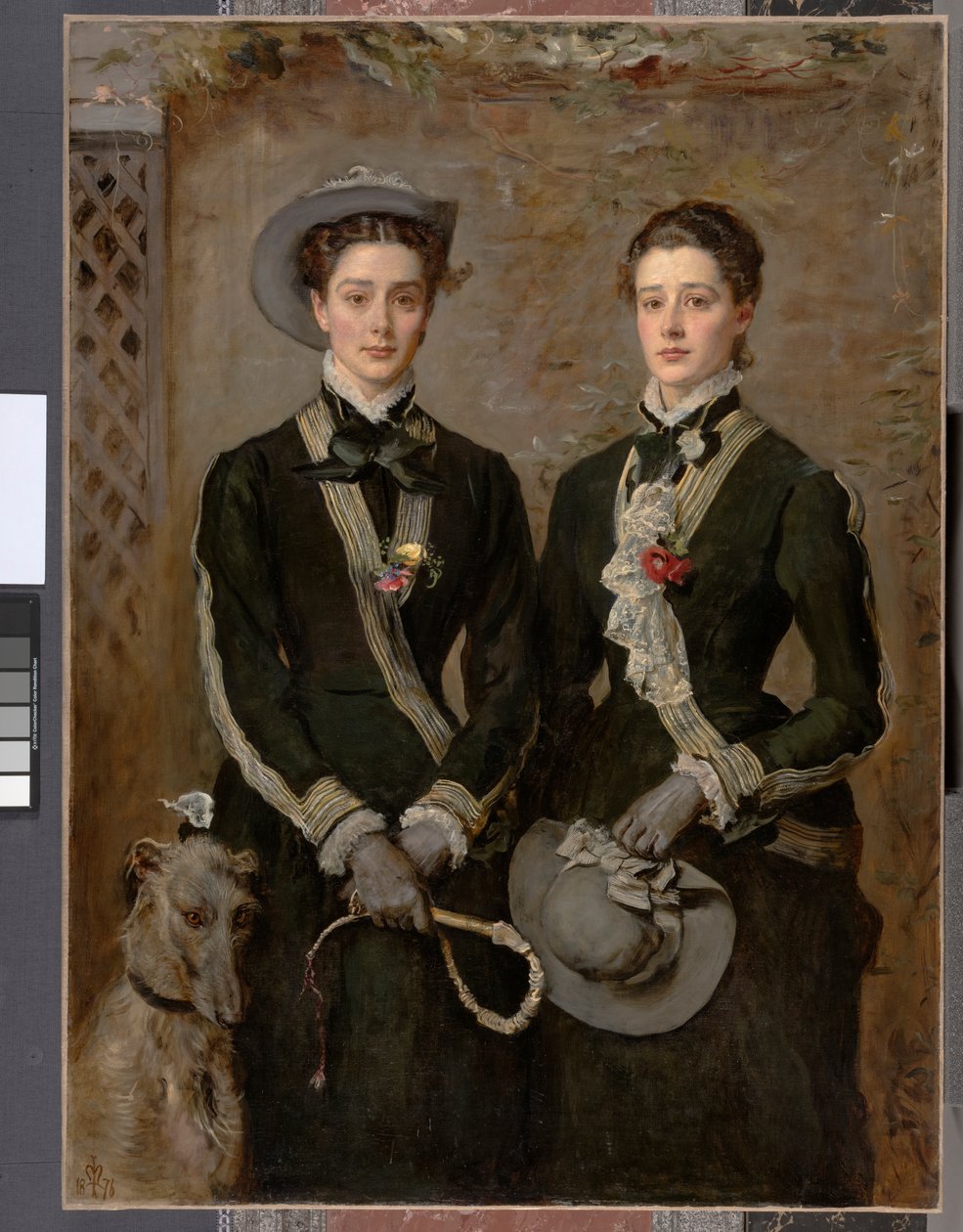 Kaksoset, Kate Edithin ja Grace Maud Hoaren muotokuva, 1876 tekijältä John Everett Millais