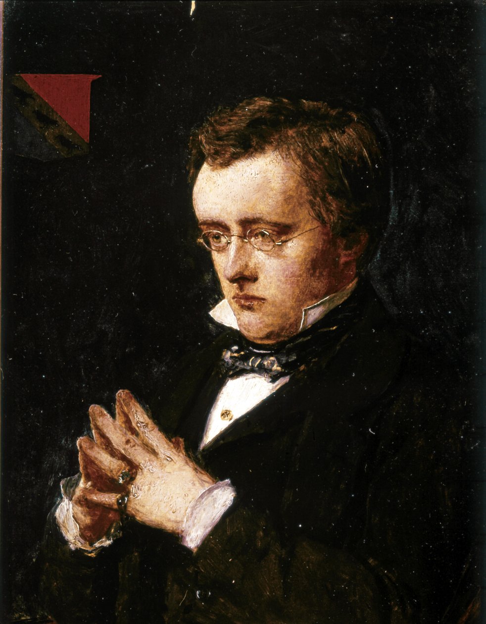 Wilkie Collins, muotokuva. 1850 (öljy paneelille) tekijältä John Everett Millais