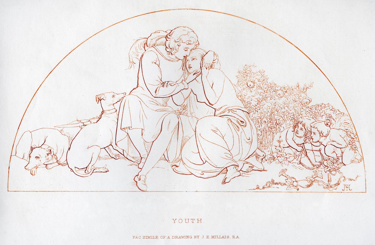 Nuoriso, 1800-luku. tekijältä John Everett Millais