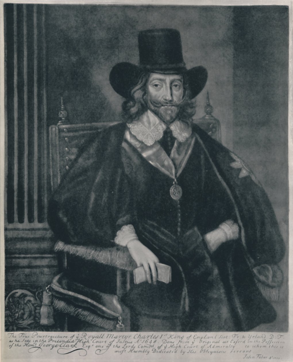 Kaarle I:n muotokuva, c1620-1649, 1928 tekijältä John Faber the Elder
