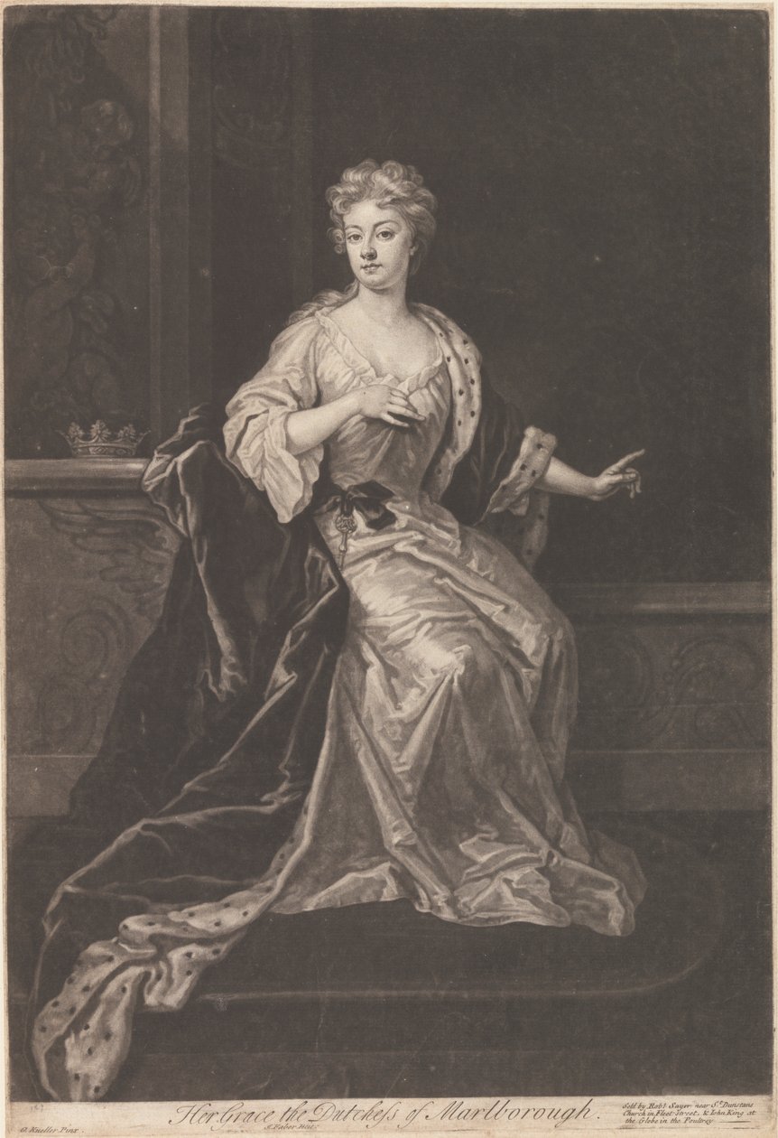 Hänen armonsa Marlboroughin herttuatar tekijältä John Faber the younger