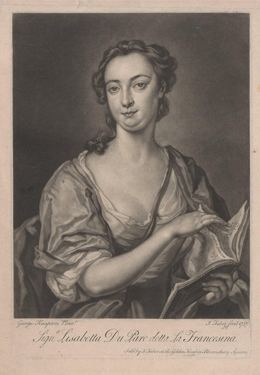 Signa Lisabetta DuParc soitti La Francesinalle tekijältä John Faber the younger