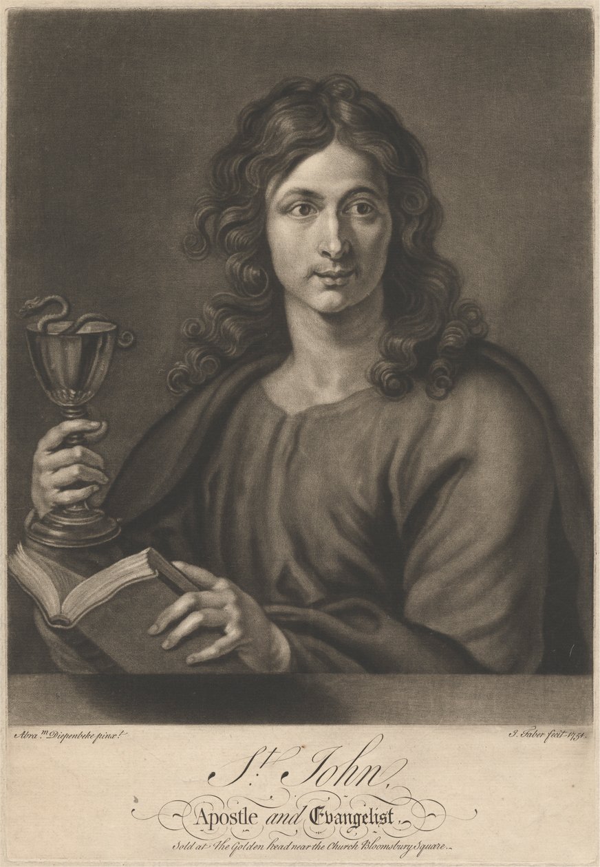 Pyhä Johannes, apostoli ja evankelista tekijältä John Faber the younger