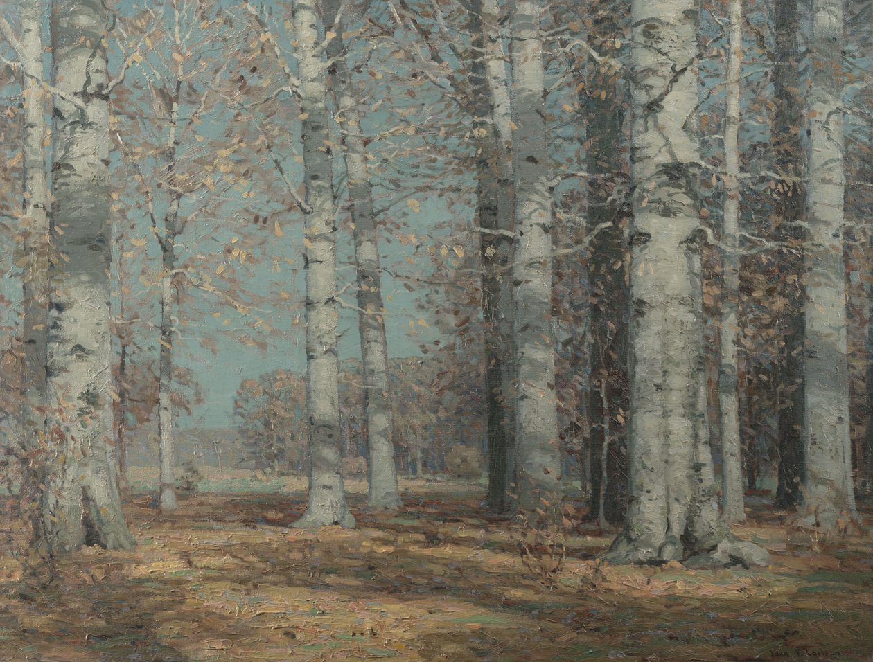 Autumn Beeches, n. 1908-1915 (öljy kankaalle) tekijältä John Fabian Carlson