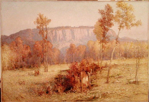 East Rock, New Haven, n. 1901 (öljy kankaalle) tekijältä John Ferguson Weir
