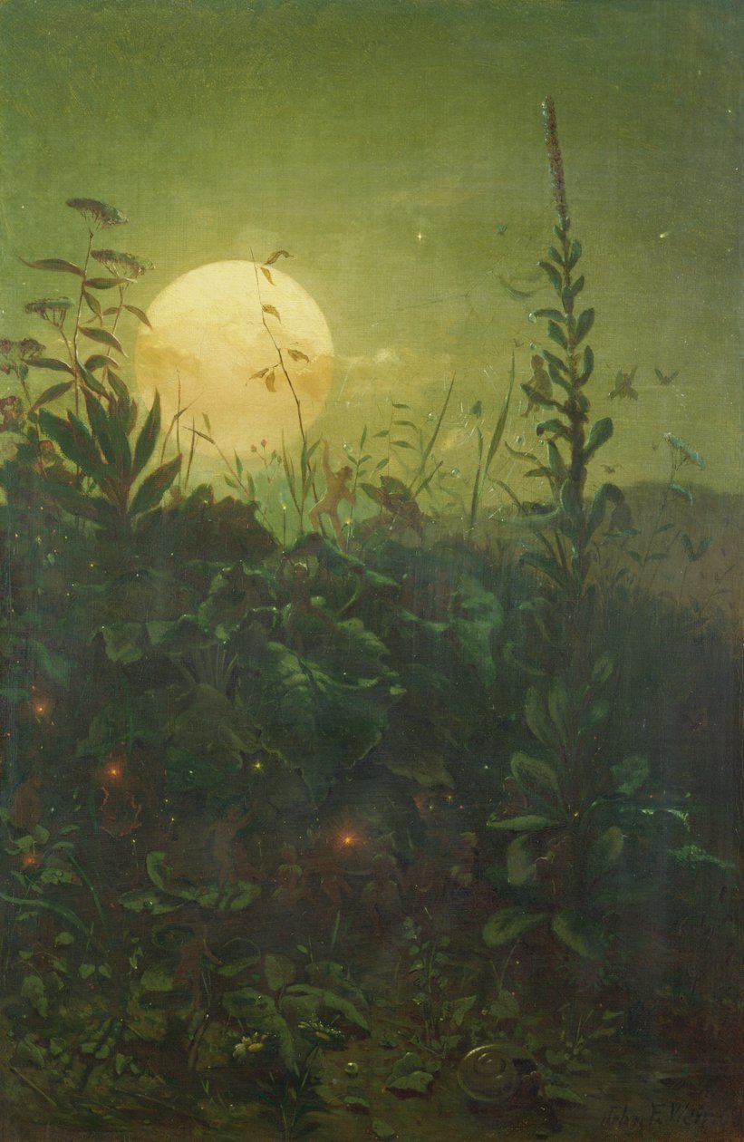 Halloween (öljy kankaalle) tekijältä John Ferguson Weir