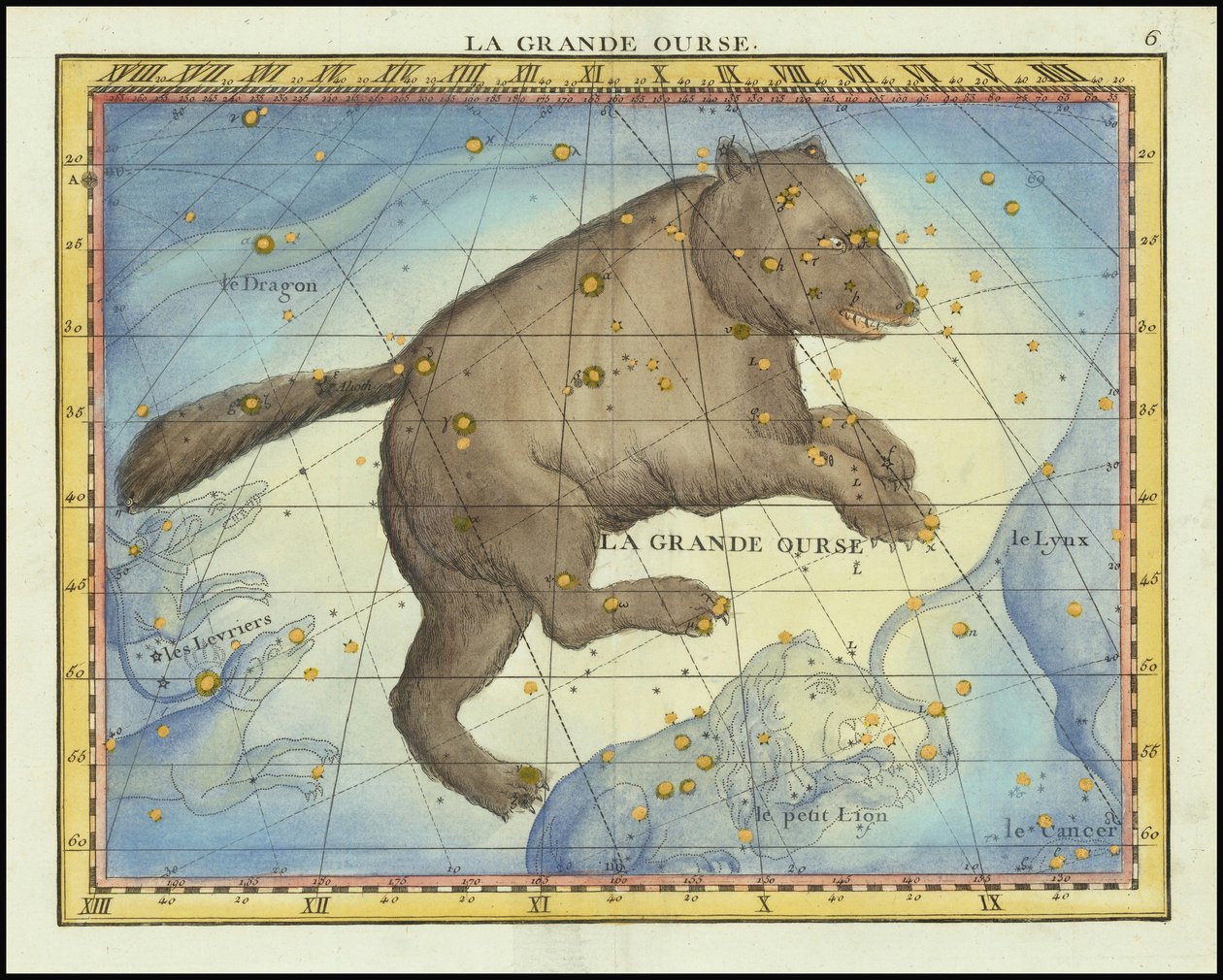 1776 - John Flamsteed - La Grande Ourse (Ursa Major) (suomennos) tekijältä John Flamsteed