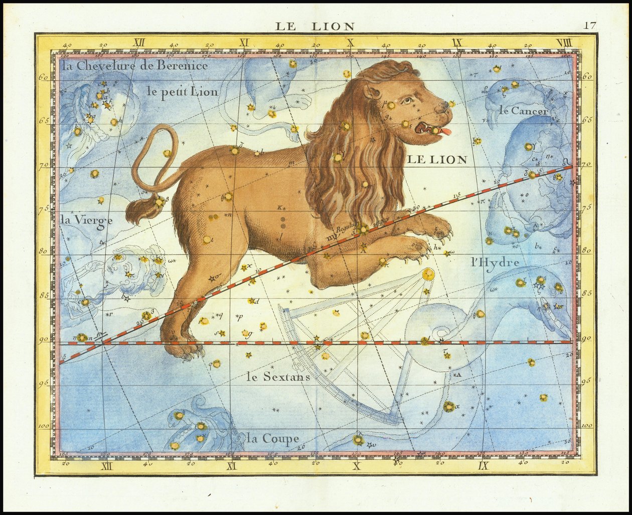 1776 - John Flamsteed - Le Lion (Leo) tekijältä John Flamsteed