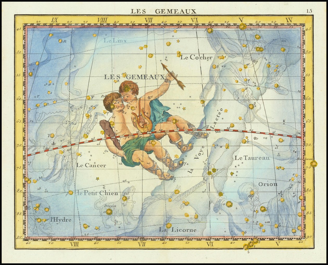 1776 - John Flamsteed - Les Gemeaux (Gemini) tekijältä John Flamsteed