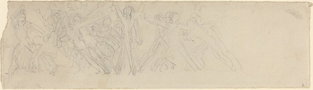 Antiikkinen taistelukohtaus (?) tekijältä John Flaxman