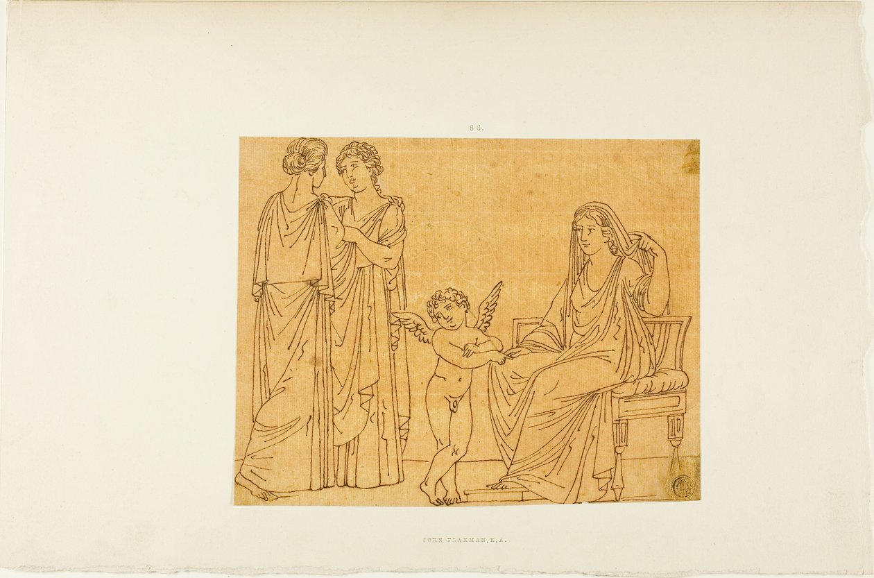 Amor ja kolme naista tekijältä John Flaxman