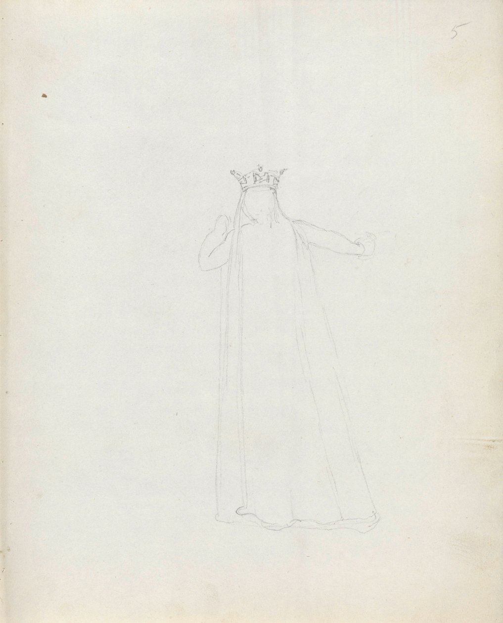 Mrs Siddons Constance, 1783 (kynä, muste ja pesu paperille) tekijältä John Flaxman