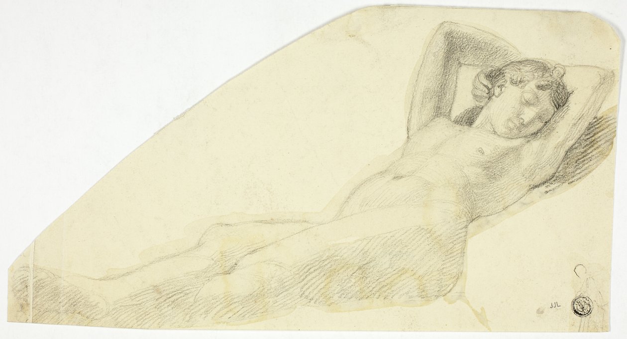 Alaston tyttö nukkuu tekijältä John Flaxman