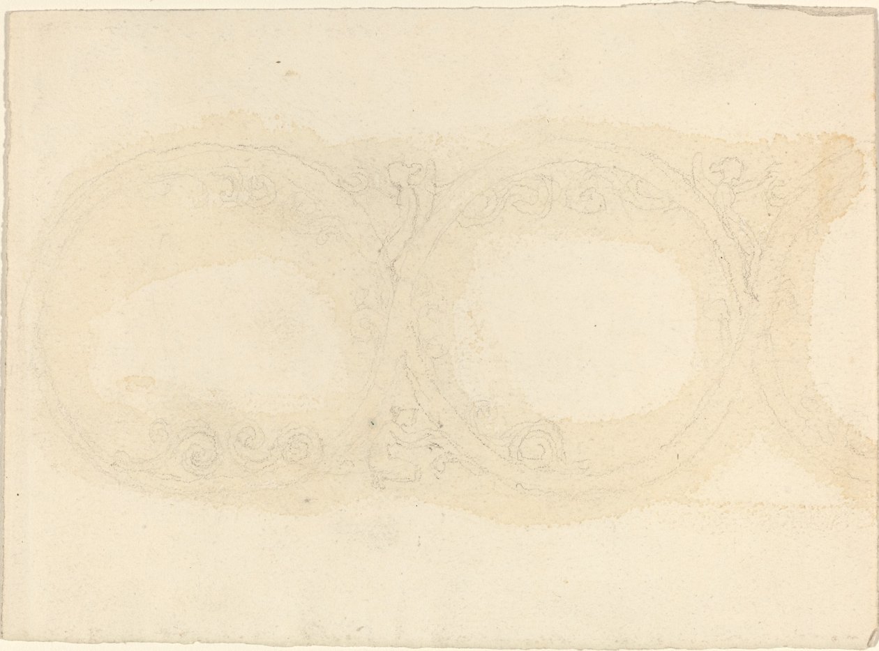 Disseny de vora ornamental amb figures femenines alades finlandès tekijältä John Flaxman