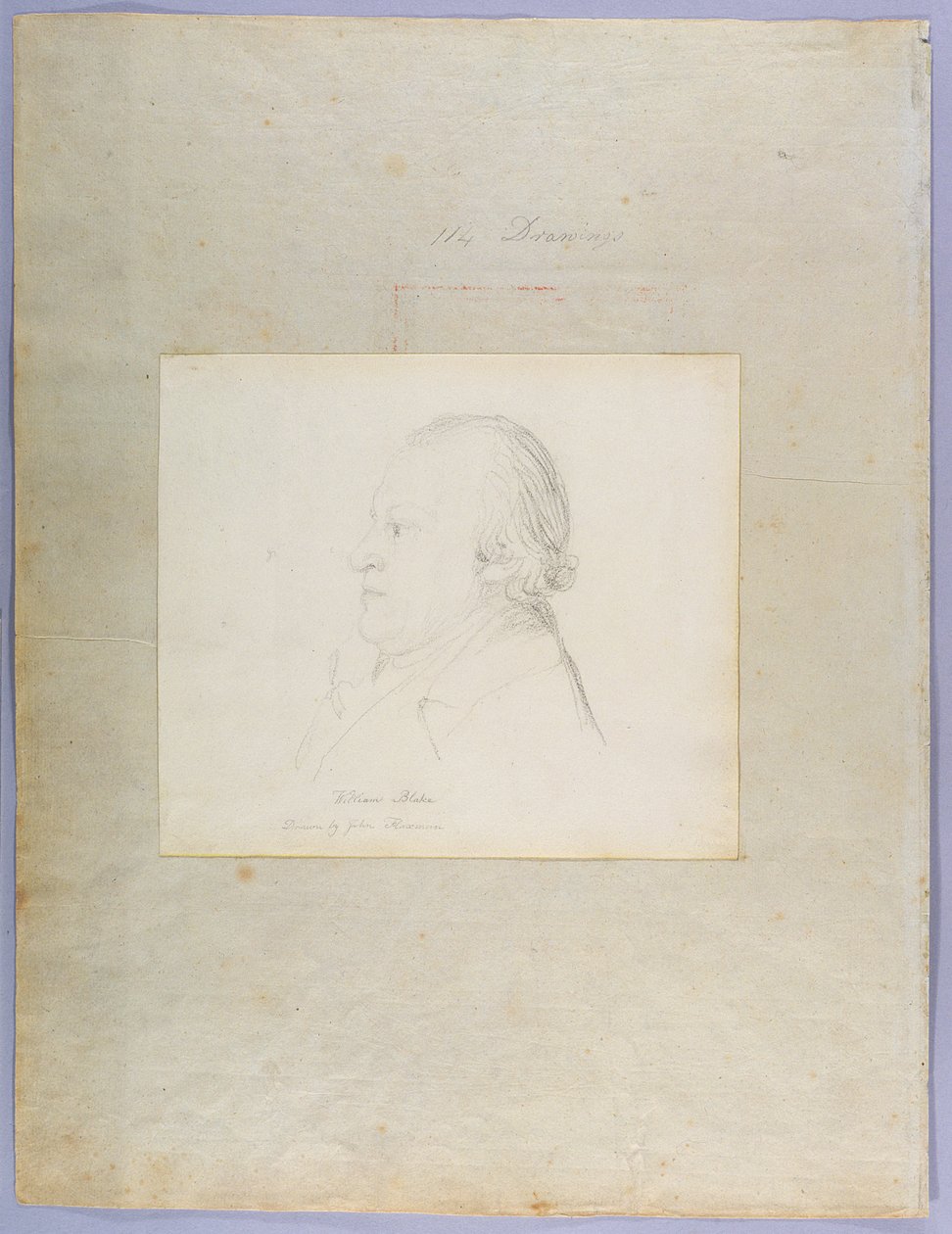 William Blaken muotokuva, n. 1804 (grafiitti) tekijältä John Flaxman