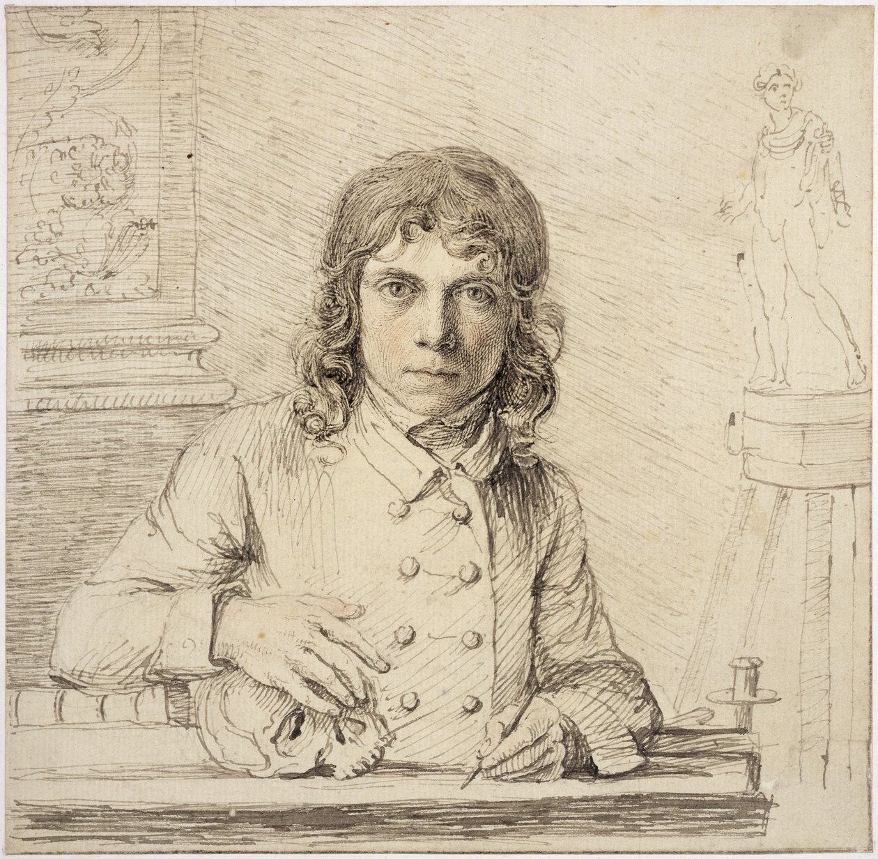 Omakuva 24-vuotiaana, 1779 tekijältä John Flaxman