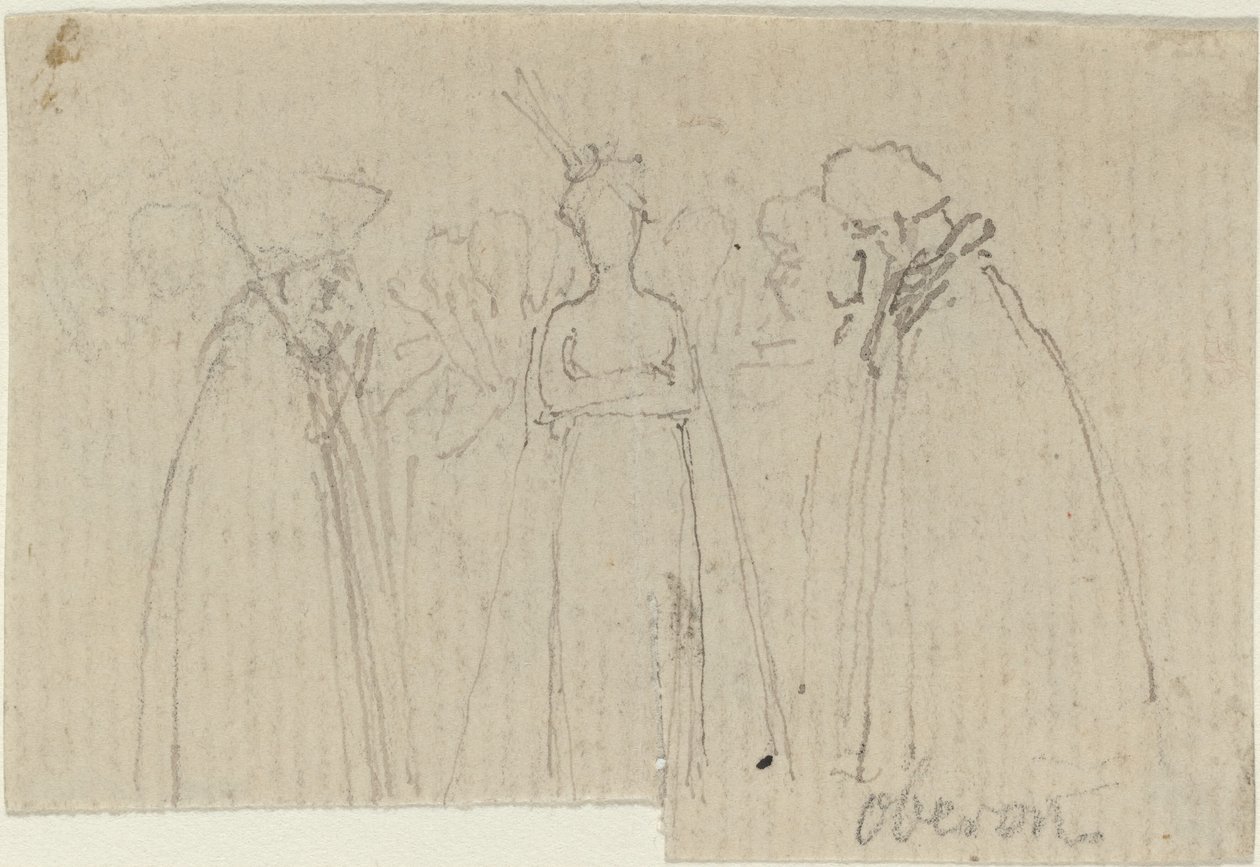 Tutkimusarkki [recto and verso] tekijältä John Flaxman