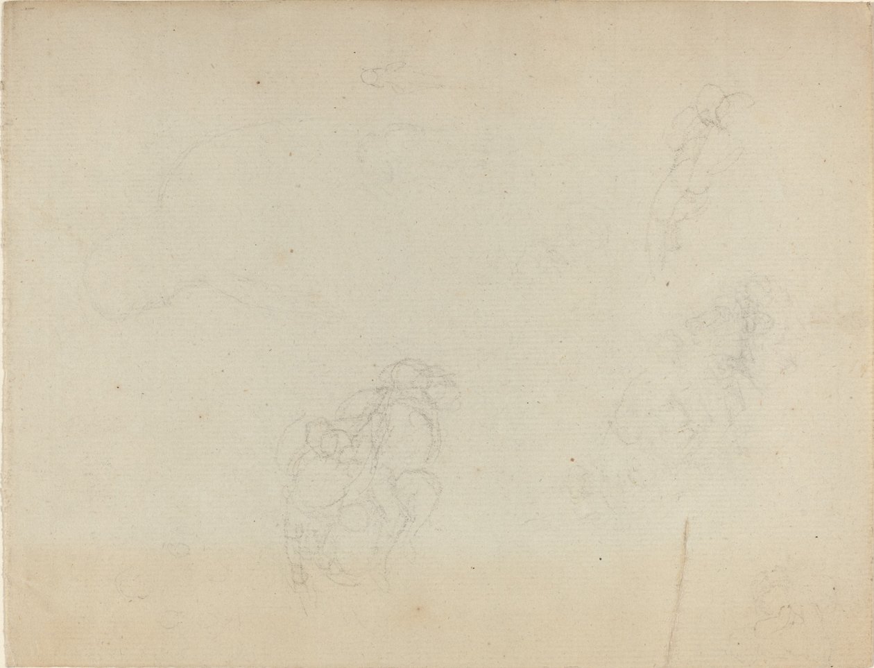 Tutkimusarkki [recto and verso] tekijältä John Flaxman