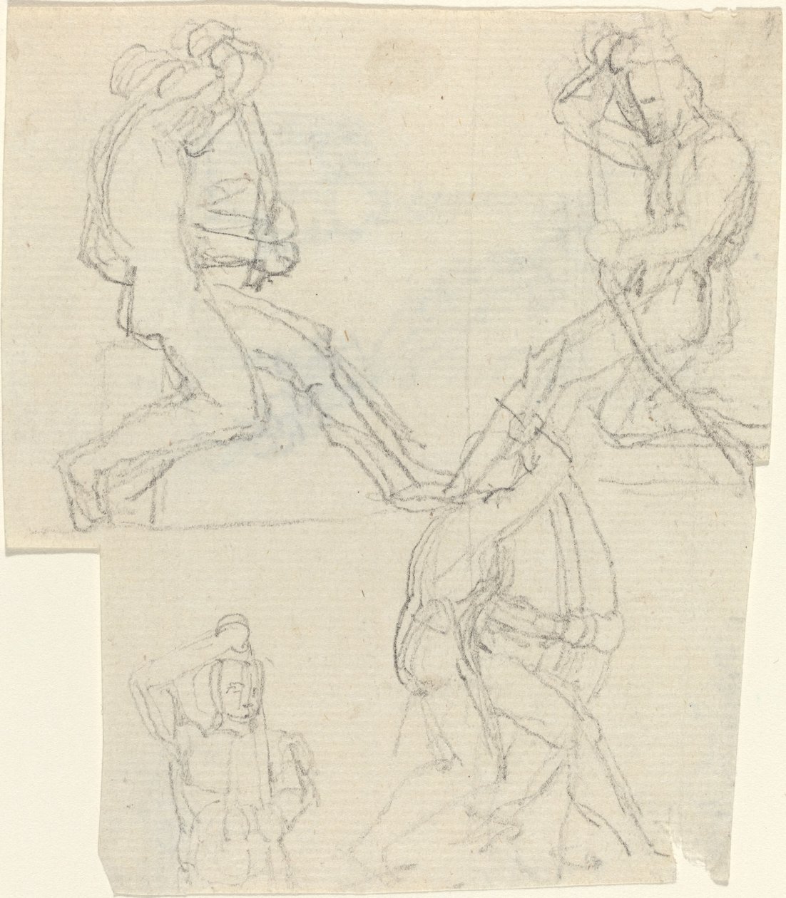 Tutkimusarkki [recto and verso] tekijältä John Flaxman