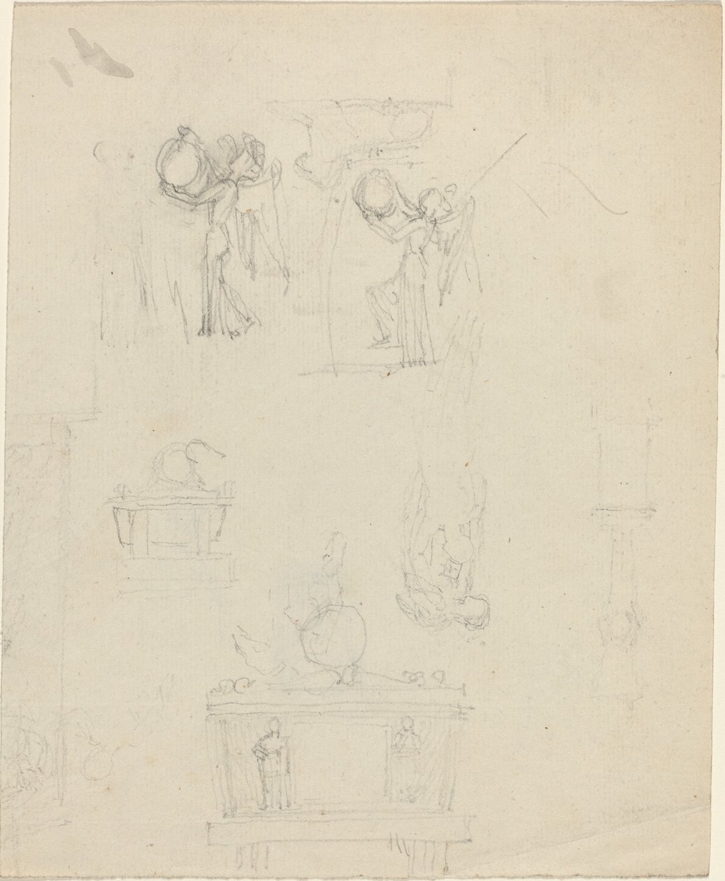 Tutkimusarkki [recto and verso] tekijältä John Flaxman